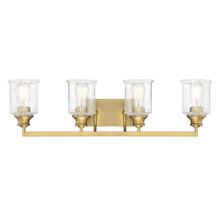 Savoy House 8-1972-4-322 - Hampton 4-Light Bathroom Vanity Light in Warm Brass