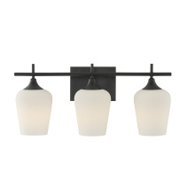 Savoy House 8-6030-3-BK - Octave 3-Light Bathroom Vanity Light in Matte Black