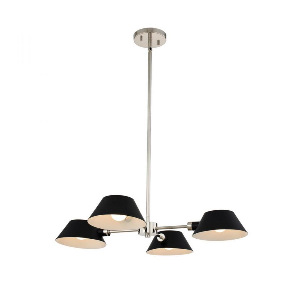 Bruno 4 Light Chandelier