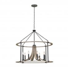 Kalco 506653NI - Middleton 8 Light Pendant