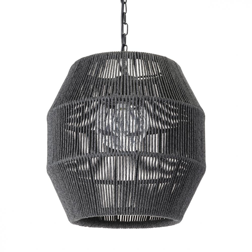 TANNER OUTDOOR PENDANT GLOBE BLACK