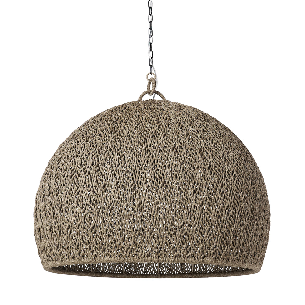 JENSON OUTDOOR CHANDELIER LARGE BROWN