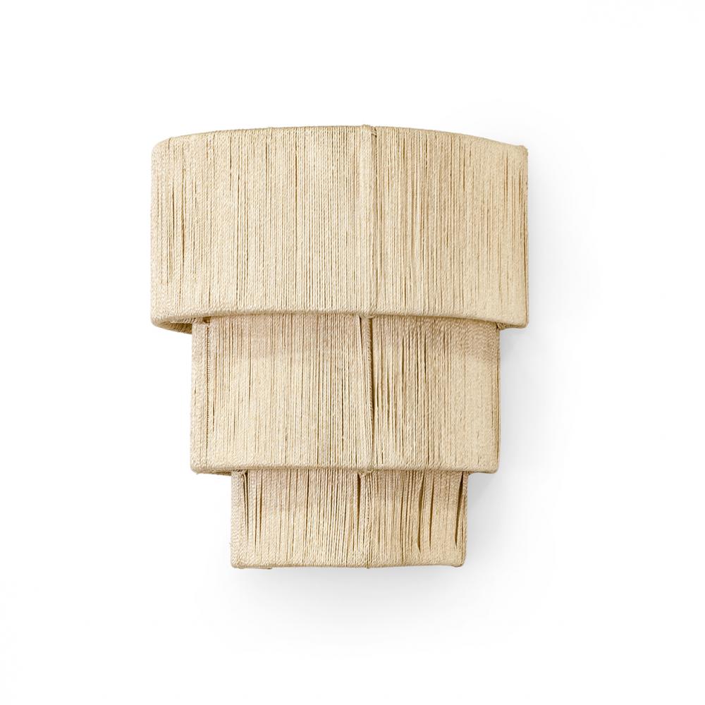 EVERLY 3 TIERED SCONCE NATURAL