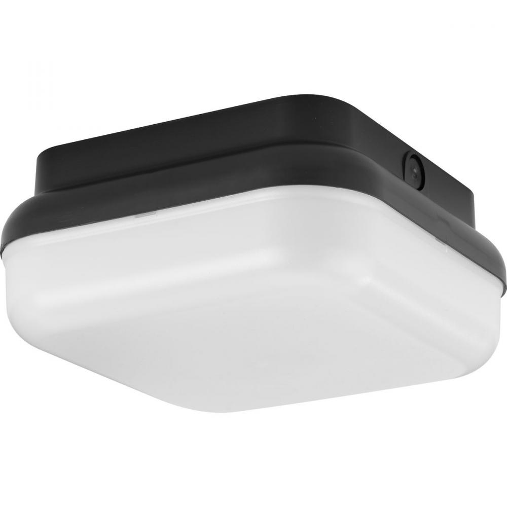 Hard Nox Collection Black  10" Square Flush Mount Light