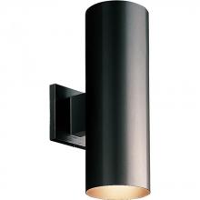 Progress P5675-31 - 5" Cylinder Two-Light Black Up/Down Modern Outdoor Wall Light