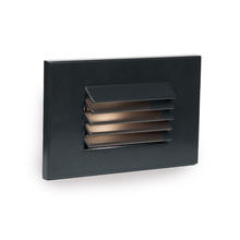 WAC US WL-LED120F-C-BK - LED Horizontal Louvered Step and Wall Light