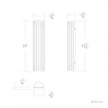 WAC US WS-W17524-27-BK - Moline Outdoor Wall Sconce