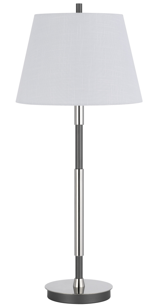 150W 3 way Ciudad metal two tone table lamp