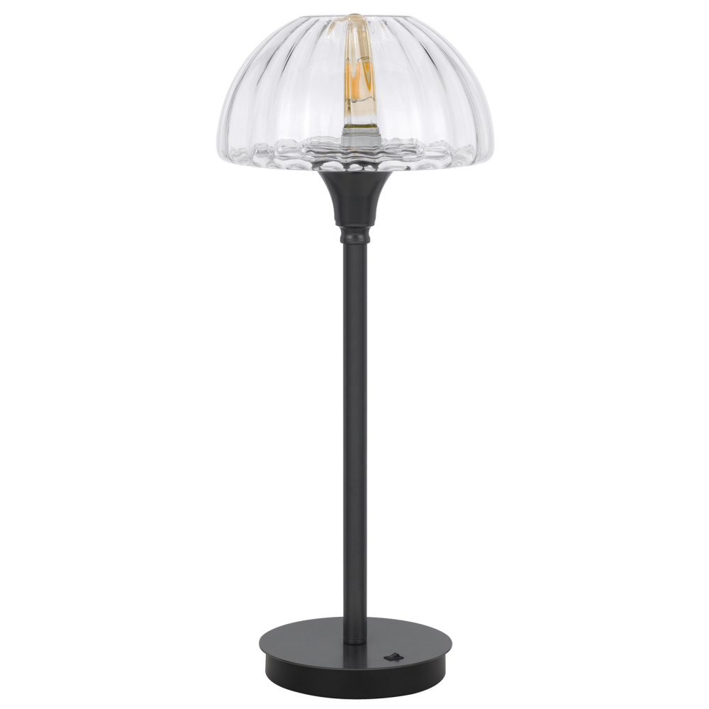 Eleanor LED 6W E26 base table lamp with glass shade. (T10 LED bulb included)