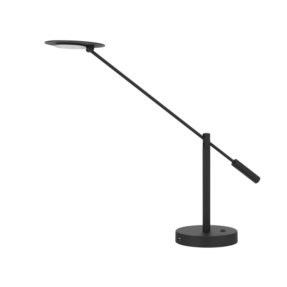 Haloline full spectrum dimmable LED 9W balance arm metal desk lamp, 920 lumen.