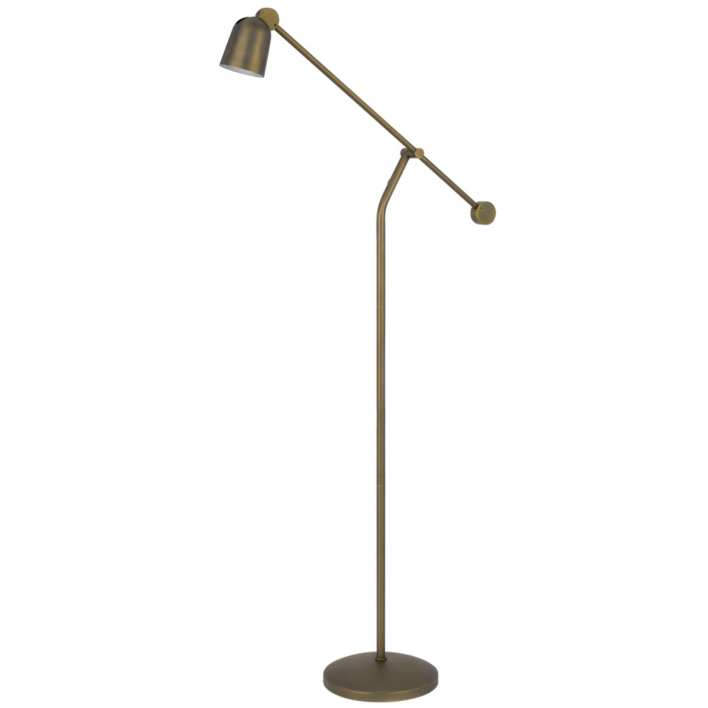 Helix LED 9W dimmable adjustable metal floor lamp, 720 lumen, 3000K