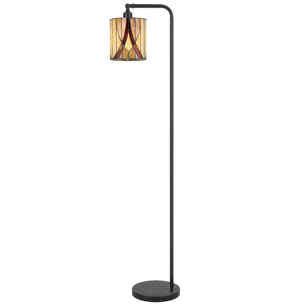 60 Watt Fiorella Downbridge Metal Tiffany Floor Lamp