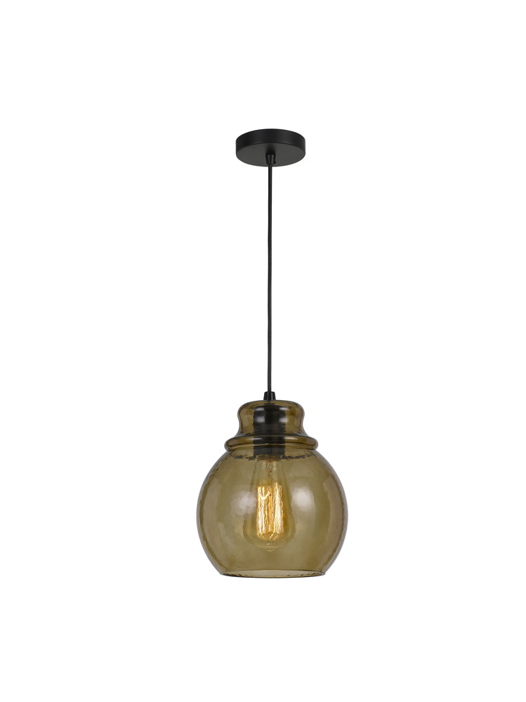 60W Aversa RippLED Glass Pendant (Edison Bulb Not included)