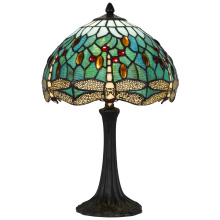 CAL Lighting BO-3256TB - Emerald 100W Tiffany resin table lamp