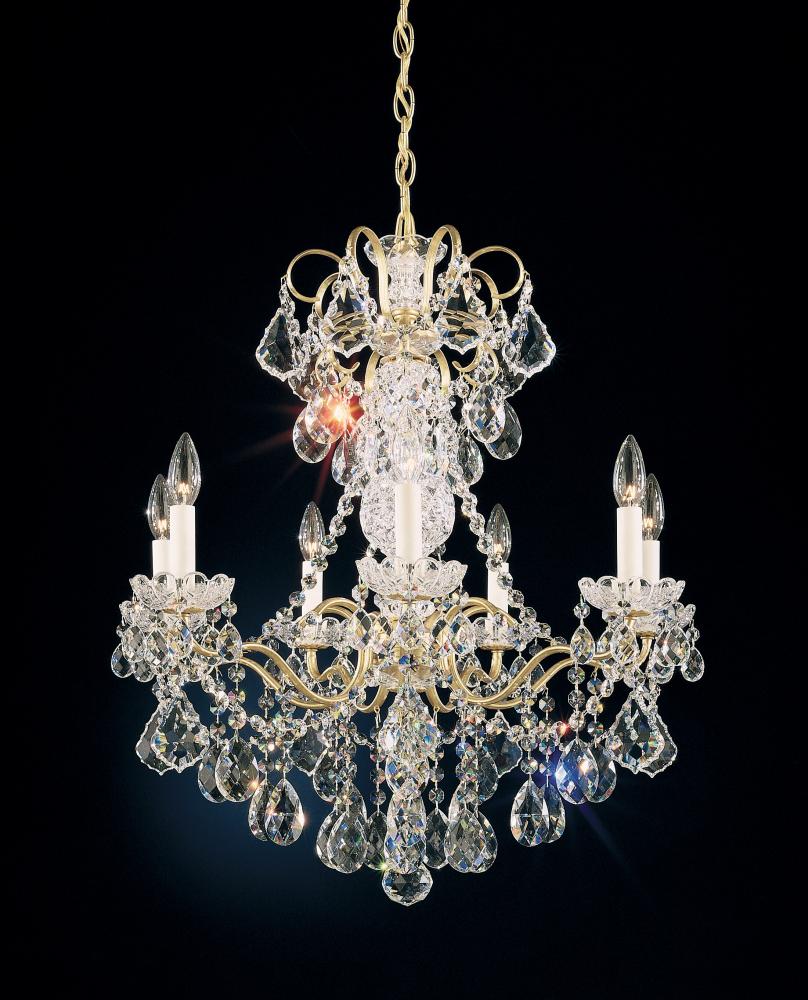 New Orleans 7 Light 120V Chandelier in Polished Silver with Heritage Handcut Crystal