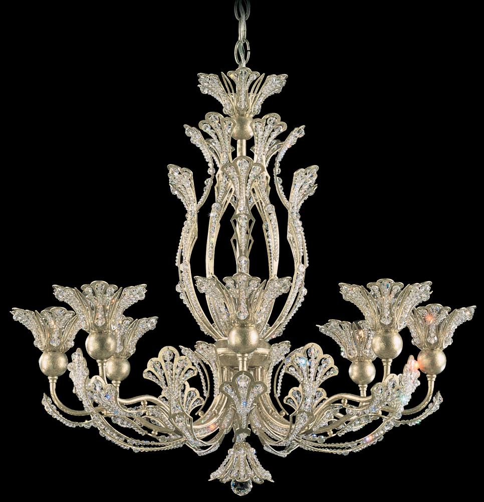 Rivendell 8 Light 120V Chandelier in Heirloom Bronze with Radiance Crystal