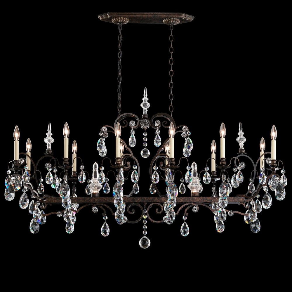 Renaissance 14 Light 120V Chandelier in French Gold with Heritage Handcut Crystal