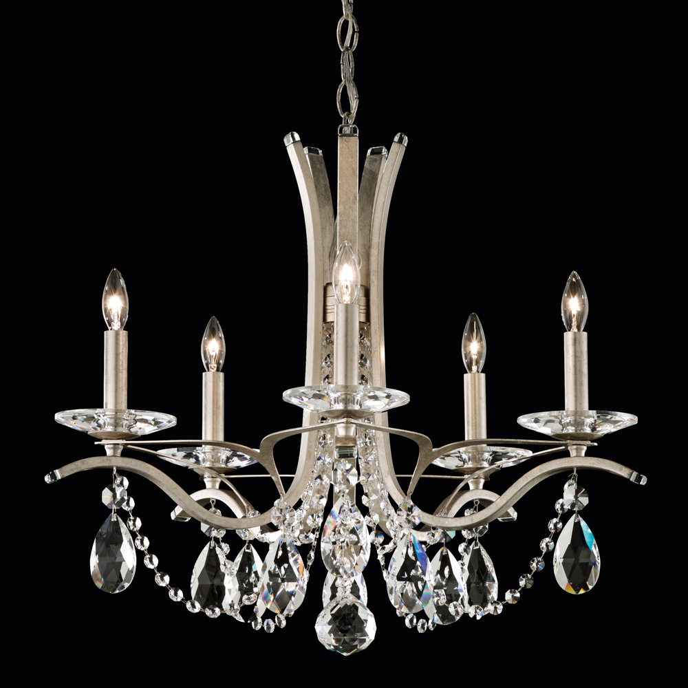 Vesca 5 Light 120V Chandelier in Heirloom Gold with Heritage Handcut Crystal