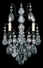 Schonbek 1870 5766-48H - Bordeaux 2 Light 120V Wall Sconce in Antique Silver with Heritage Handcut Crystal