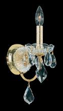 Schonbek 1870 1701-40 - Century 1 Light 120V Wall Sconce in Polished Silver with Heritage Handcut Crystal