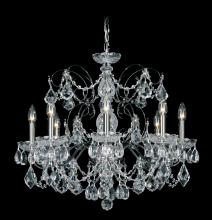 Schonbek 1870 1707-23 - Century 8 Light 120V Chandelier in Etruscan Gold with Heritage Handcut Crystal