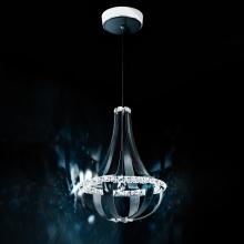 Schonbek 1870 SCE110DN-LW1R - Crystal Empire LED 27IN 3000K 120V Pendant in White Pass with Radiance Crystal