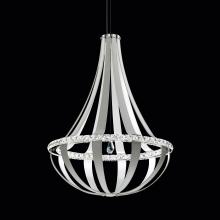 Schonbek 1870 SCE130DN-LW1S - Crystal Empire LED 45IN 3000K 120V Pendant in White Pass with Crystals from Swarovski®