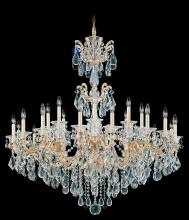 Schonbek 1870 5013-48S - La Scala 24 Light 120V Chandelier in Antique Silver with Clear Crystals from Swarovski