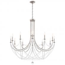 Schonbek 1870 RJ1012N-48O - Verdana 12 Light 120V Chandelier in Antique Silver with Optic Crystal