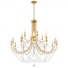 Schonbek 1870 RJ1018N-48O - Verdana 18 Light 120V Chandelier in Antique Silver with Optic Crystal