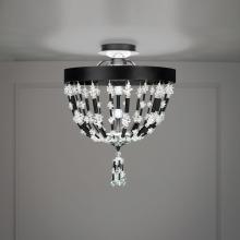 Schonbek 1870 S2817-48O - Bali 16IN LED 3000K/3500K/4000K 120V/277V Semi-Flush Mount in Antique Silver with Optic Crystal