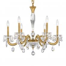 Schonbek 1870 S8606N-51R - San Marco 6 Light 120V Chandelier in Black with Radiance Crystal