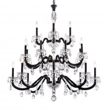 Schonbek 1870 S8620N-51R - San Marco 20 Light 120V Chandelier in Black with Radiance Crystal