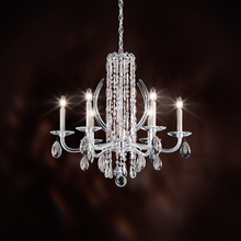 Schonbek 1870 RS8306N-401H - Siena 6 Light 120V Chandelier in Polished Stainless Steel with Heritage Handcut Crystal