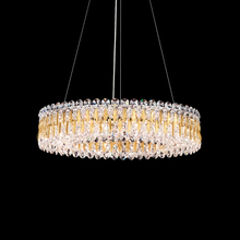 Schonbek 1870 RS8343N-22S - Sarella 12 Light 120V Pendant in Heirloom Gold with Clear Crystals from Swarovski