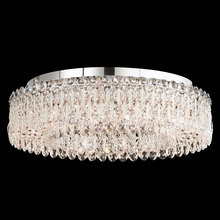 Schonbek 1870 RS8347N-48S - Sarella 12 Light 120V Flush Mount in Antique Silver with Clear Crystals from Swarovski