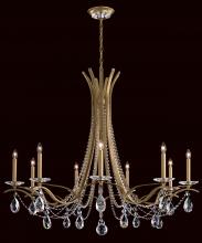 Schonbek 1870 VA8339N-76H - Vesca 9 Light 120V Chandelier in Heirloom Bronze with Heritage Handcut Crystal