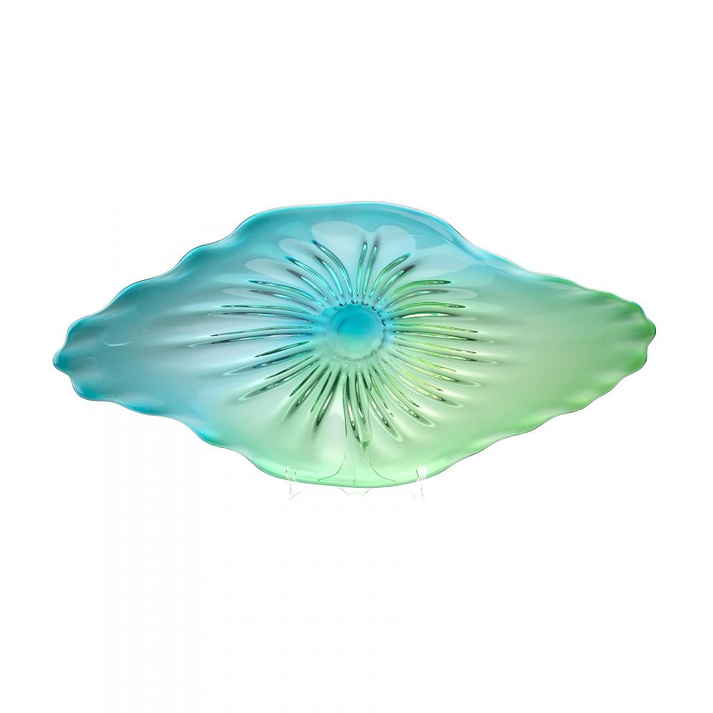 Art Glass Plate | Turquoise