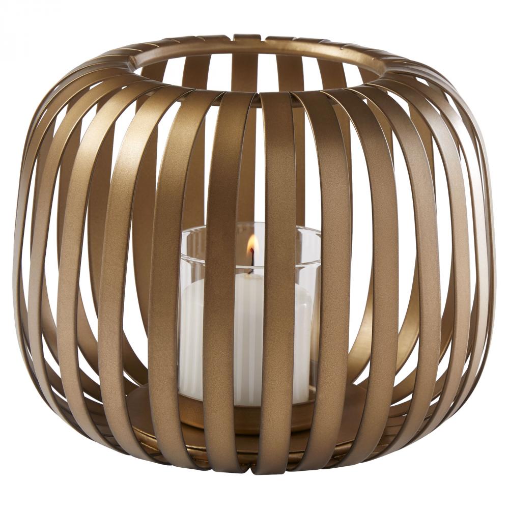 Liny Hurricane Candleholder | Gold-Small