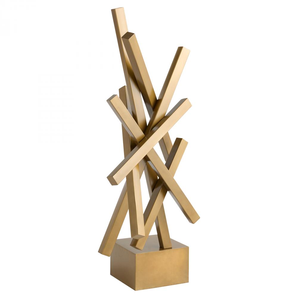 Stasis Sculpture | Aged Brass