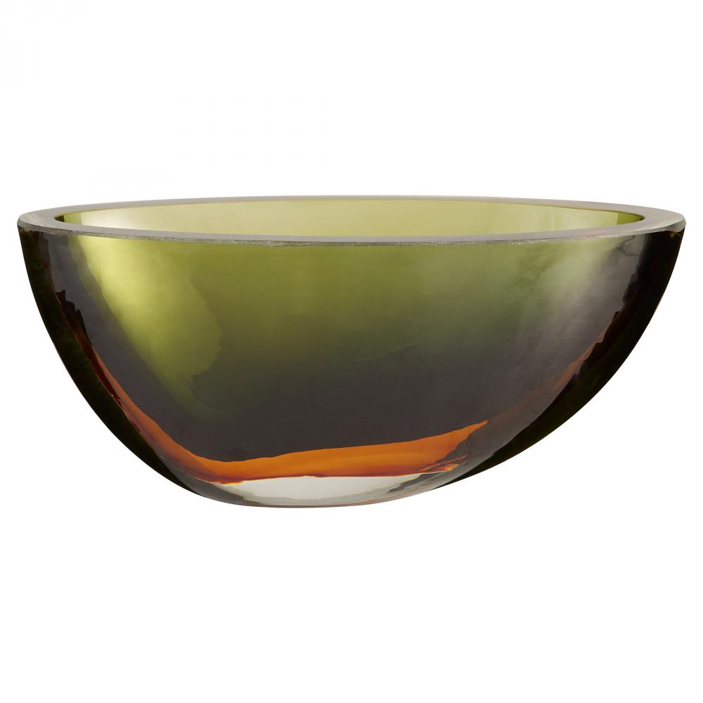 Pluto Bowl | Green | Orange | Large