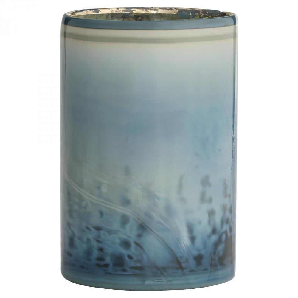 Tiedye Vase | Milky Matte Blue - Tall