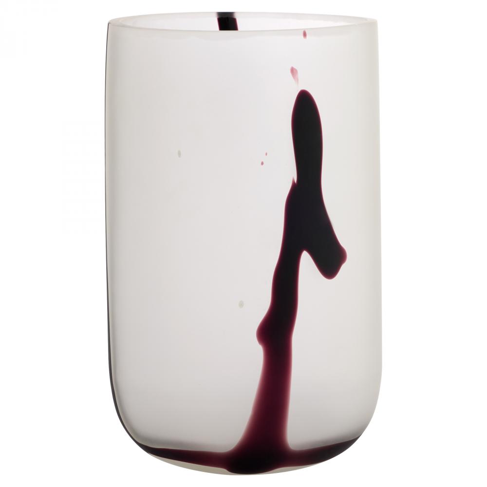 Crawford Vase | White | Black - Large