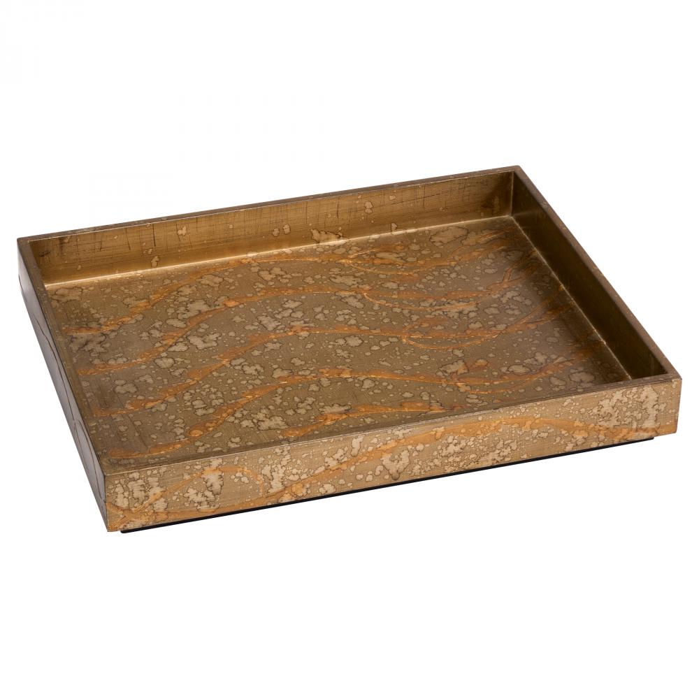 Florence Tray | Bronze Lacquer | Rectangle - Medium