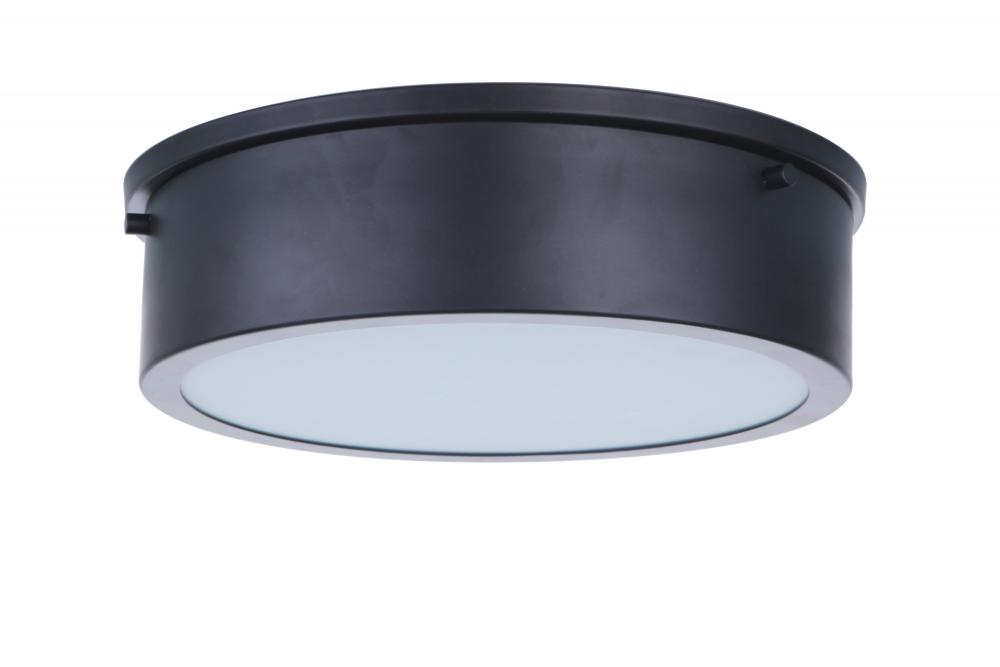 Fenn 1 Light 11" LED Flushmount in Flat Black