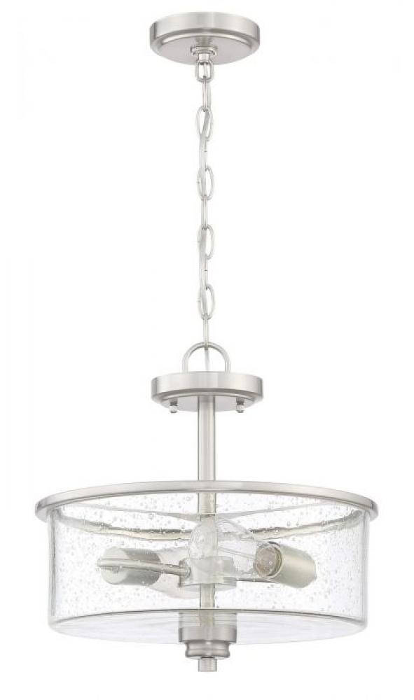 Bolden 2 Light Convertible Semi Flush in Brushed Polished Nickel