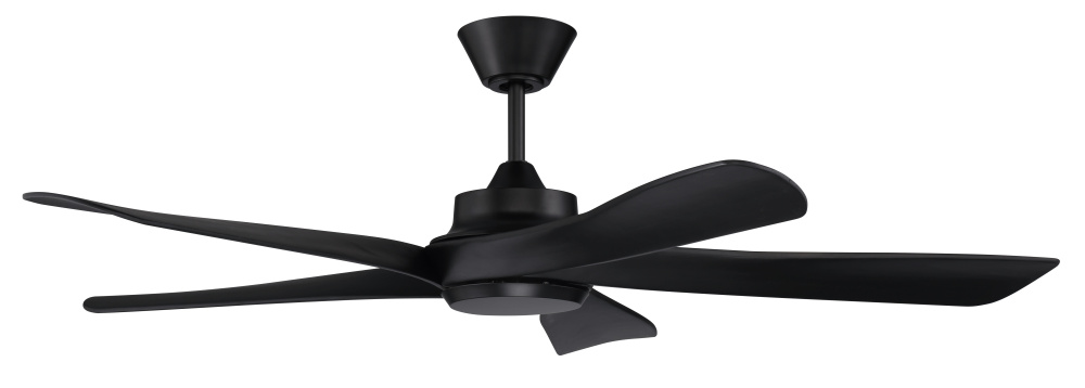 Captivate 52" 5-Blade Indoor/Outdoor (Damp) Ceiling Fan in Flat Black w/ Flat Black Blades