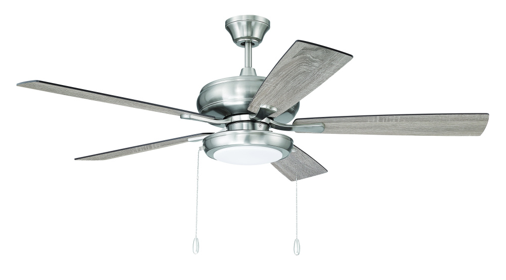 EOS Low Profile 1 bulb Frosted White 52" Ceiling Fan