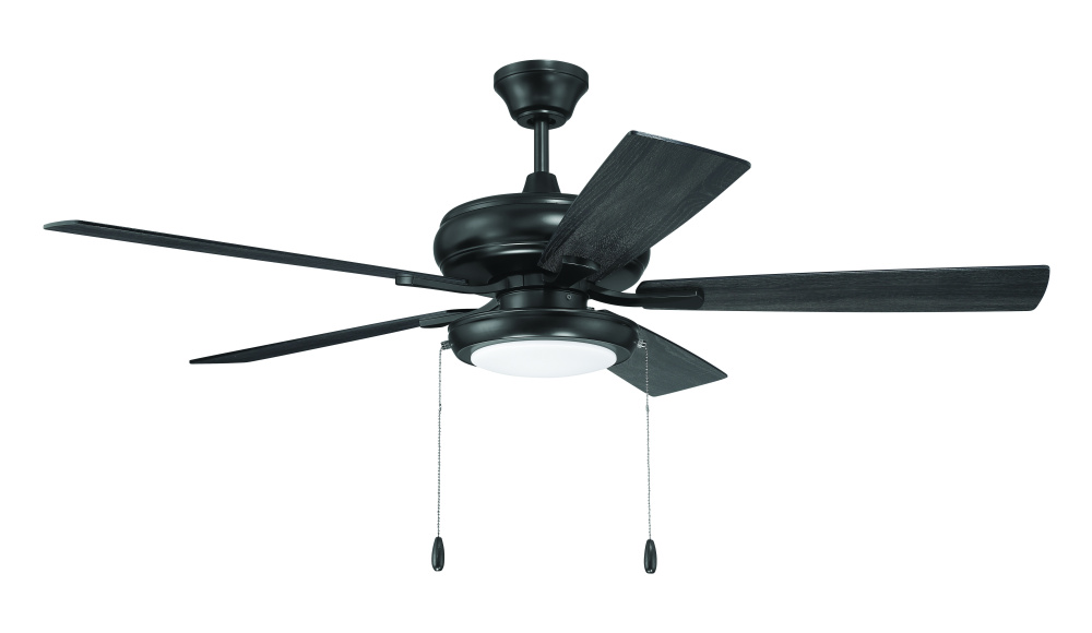 52" Ceiling Fan w/Blades, LED Pan Light Kit
