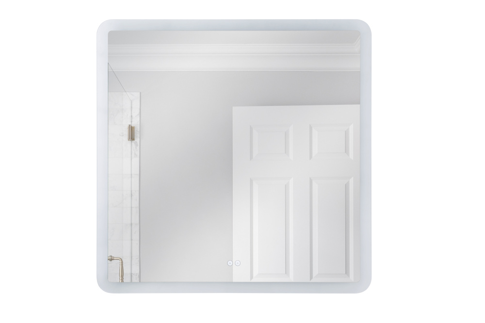 36" x 36" Square Back Lit LED Mirror (Chassis), Defogger & Dimmer, 3000-5000K